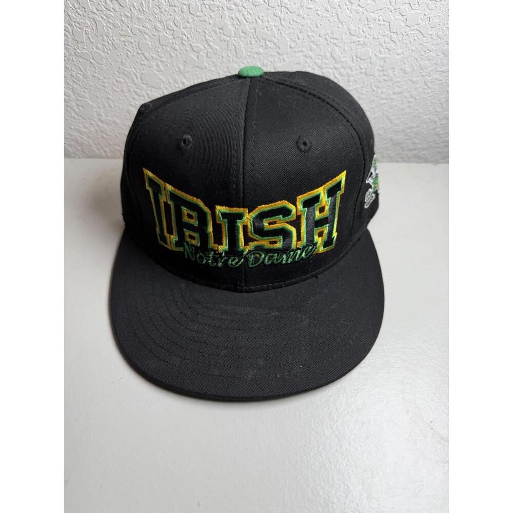 Top of the World Snap Back Notre Dame Fighting Irish Black NCAA Hat Cap